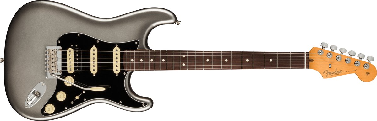 Fender American Professional II Stratocaster HSS Mercury RW elektrische gitaar met koffer