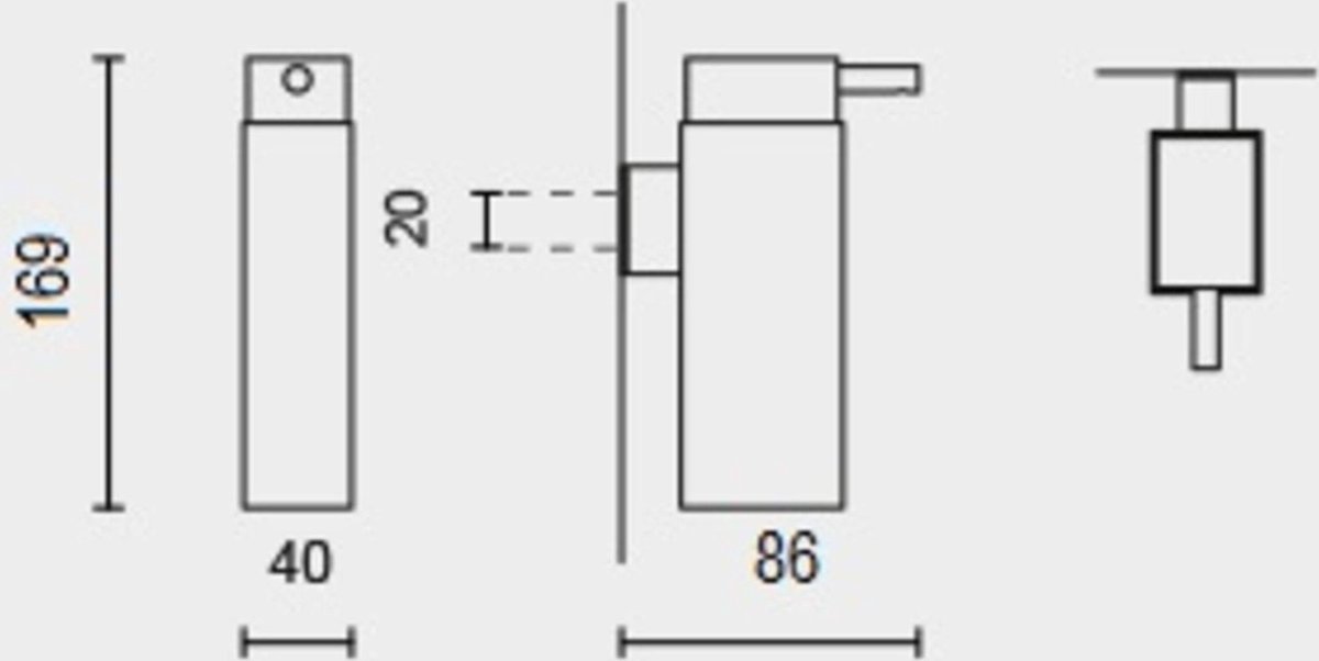 ZACK - Dosificador De Jabón Para Encimera Line Acero brillo - Silver