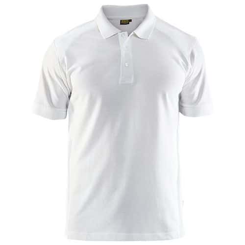 Blaklader Poloshirt Piqué 3324 - kraag met knopen - wit