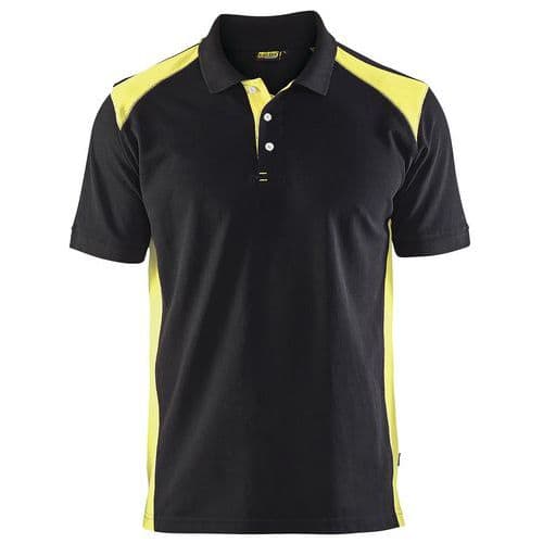 Blaklader Poloshirt Piqué 3324 - kraag met knopen - High Vis geel