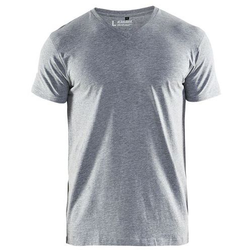 Blaklader T-Shirt V-hals 3360 - grijs mêlee