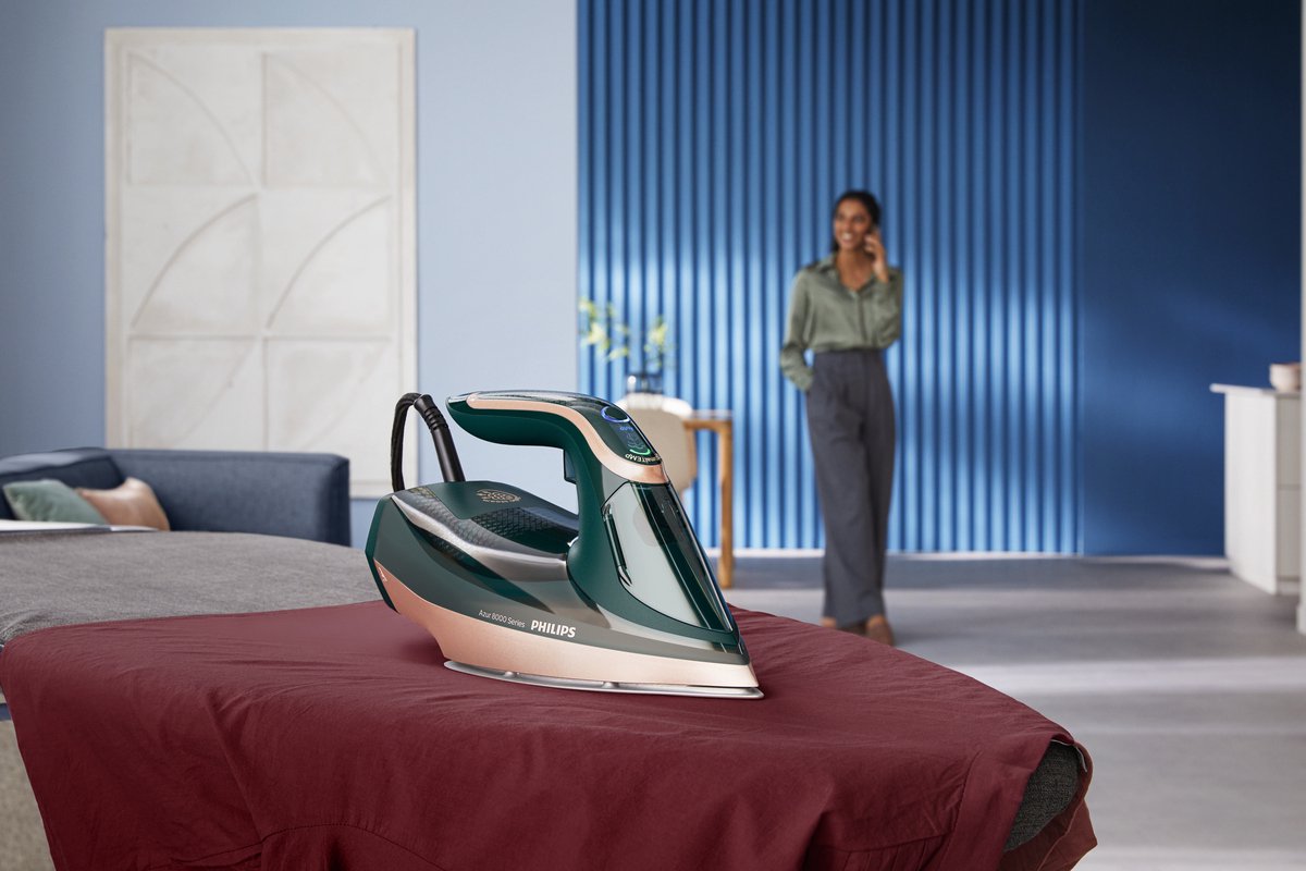 Philips 8000 Series Dst8030/70 Stoomstrijkijzer Azur - Groen