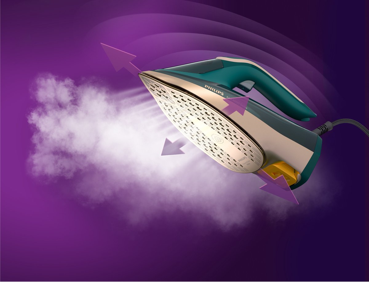 Philips 8000 Series Dst8030/70 Stoomstrijkijzer Azur - Groen