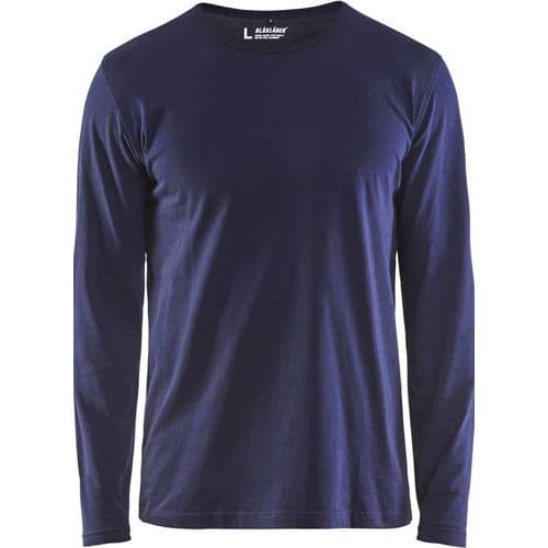 Blaklader T-shirt lange mouw - marineblauw