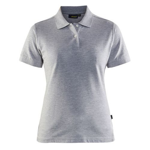 Blaklader Poloshirt Dames Piqué 3307 - knoopsluiting - Mêlee - Grijs