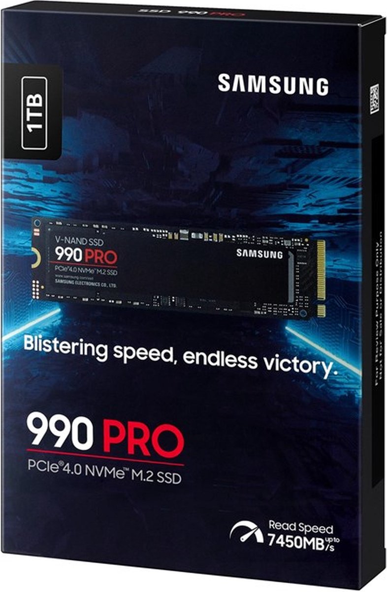 Samsung 990 PRO PCIe 4.0 NVMe&trade; M.2 SSD - Zwart