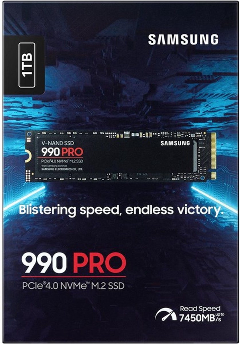 Samsung 990 PRO PCIe 4.0 NVMe&trade; M.2 SSD - Zwart