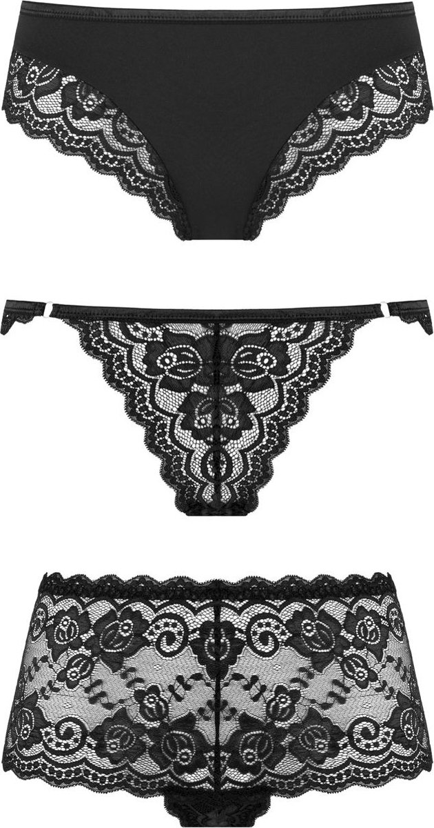 Underneath - Eden Set Van 3 Slips - Zwart