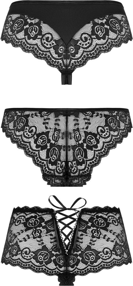 Underneath - Eden Set Van 3 Slips - Zwart