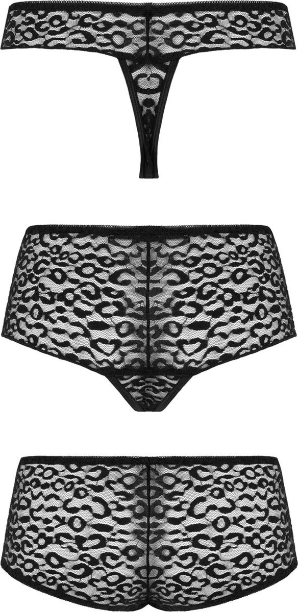 Underneath - Lexi Set Van 3 Slips - Zwart