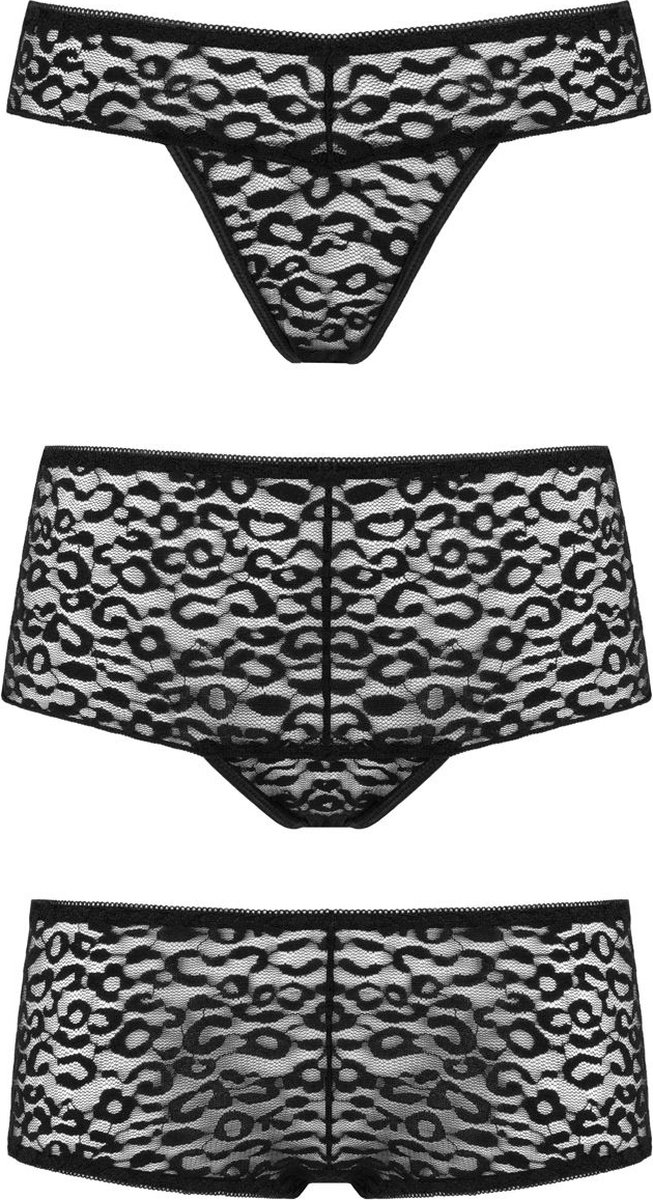 Underneath - Lexi Set Van 3 Slips - Zwart