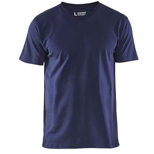 Blaklader T-Shirt V-hals 3360 - marineblauw