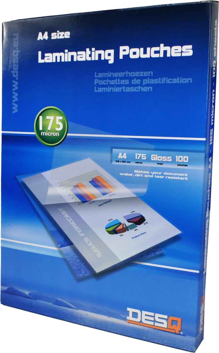 Desq Lamineerhoezen A4 175 micron - set van 100 stuks