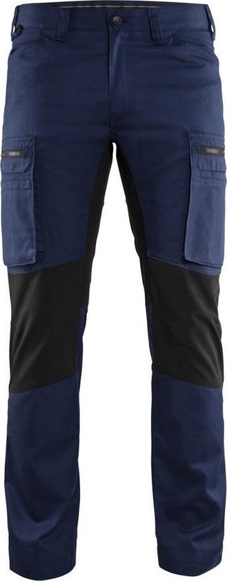 Blaklader Service werkbroek met stretch 1459 - marineblauw/zwart