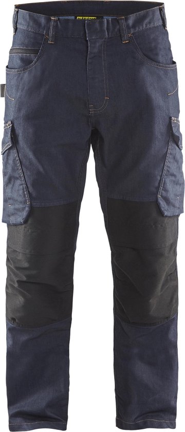 Blaklader Service Werkbroek Denim 1497 - marineblauw/zwart