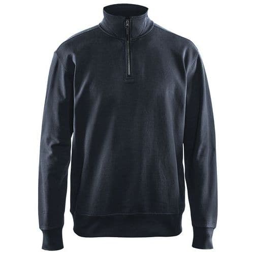 Blaklader Sweatshirt met halve rits zonde zakken 3369 - donker marineblauw