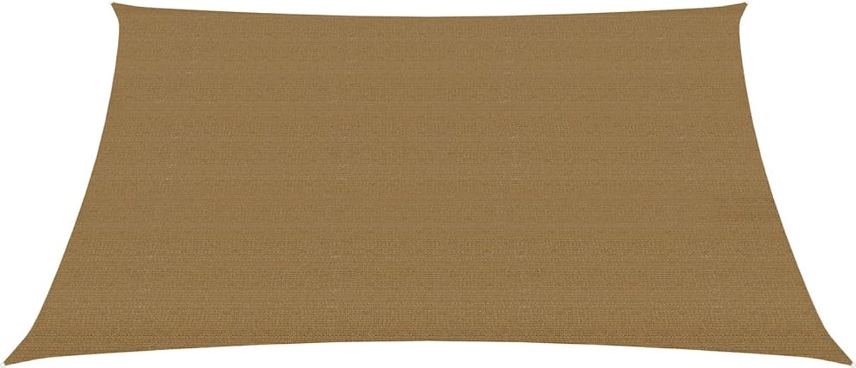 Vidaxl Zonnezeil 160 G/m² 3,5x4,5 M Hdpe Taupe