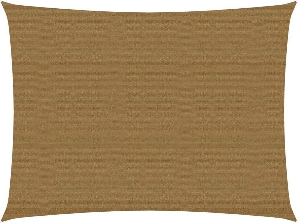 Vidaxl Zonnezeil 160 G/m² 3,5x4,5 M Hdpe Taupe