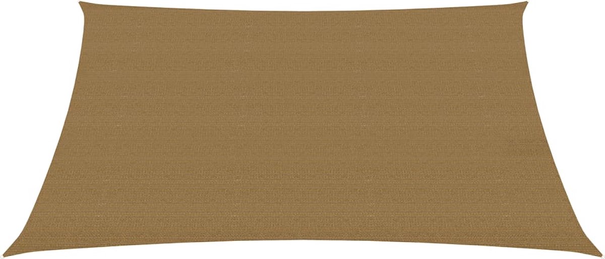 Vidaxl Zonnezeil 160 G/m² 3,5x4,5 M Hdpe Taupe