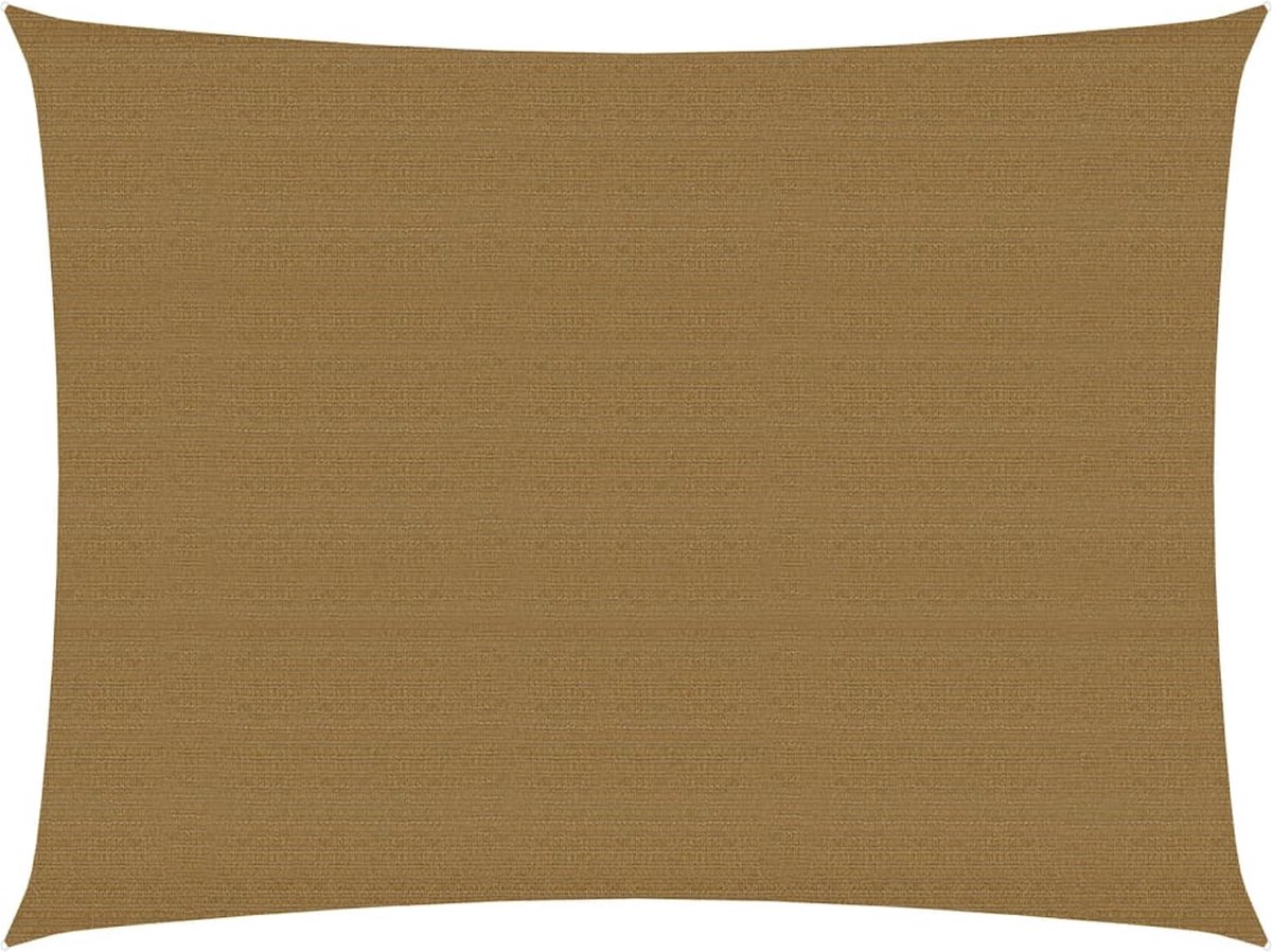Vidaxl Zonnezeil 160 G/m² 3,5x4,5 M Hdpe Taupe