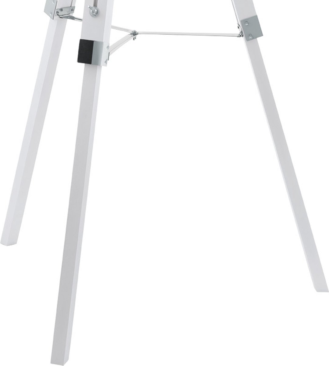 EGLO - Covaleda Vloerlamp 1-lichts Wit Chroom Zilve