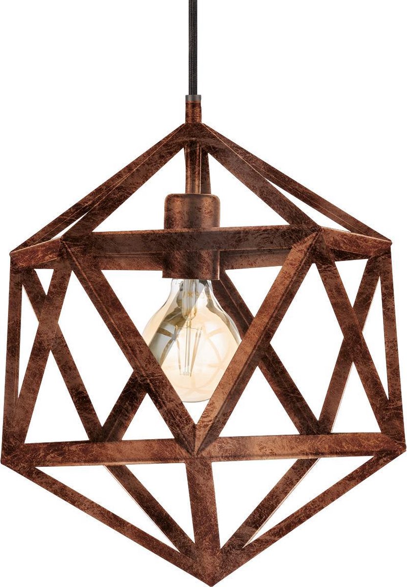 EGLO - Hanglamp Embleton - Antiek-koper