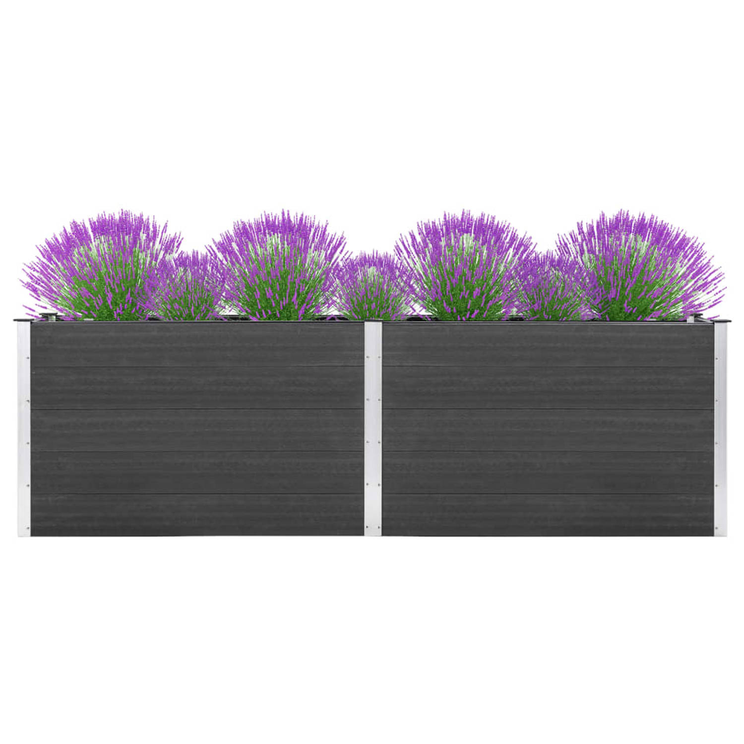 Vidaxl Plantenbak Verhoogd 300x100x91 Cm Hkc - Grijs