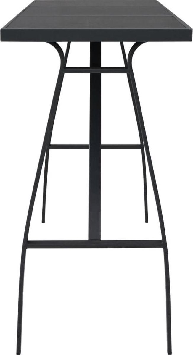 Vidaxl Tuinbartafel 180x60x110 Cm Gehard Glas - Zwart