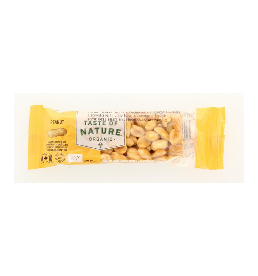 Taste Of Nature Peanut granenreep bio