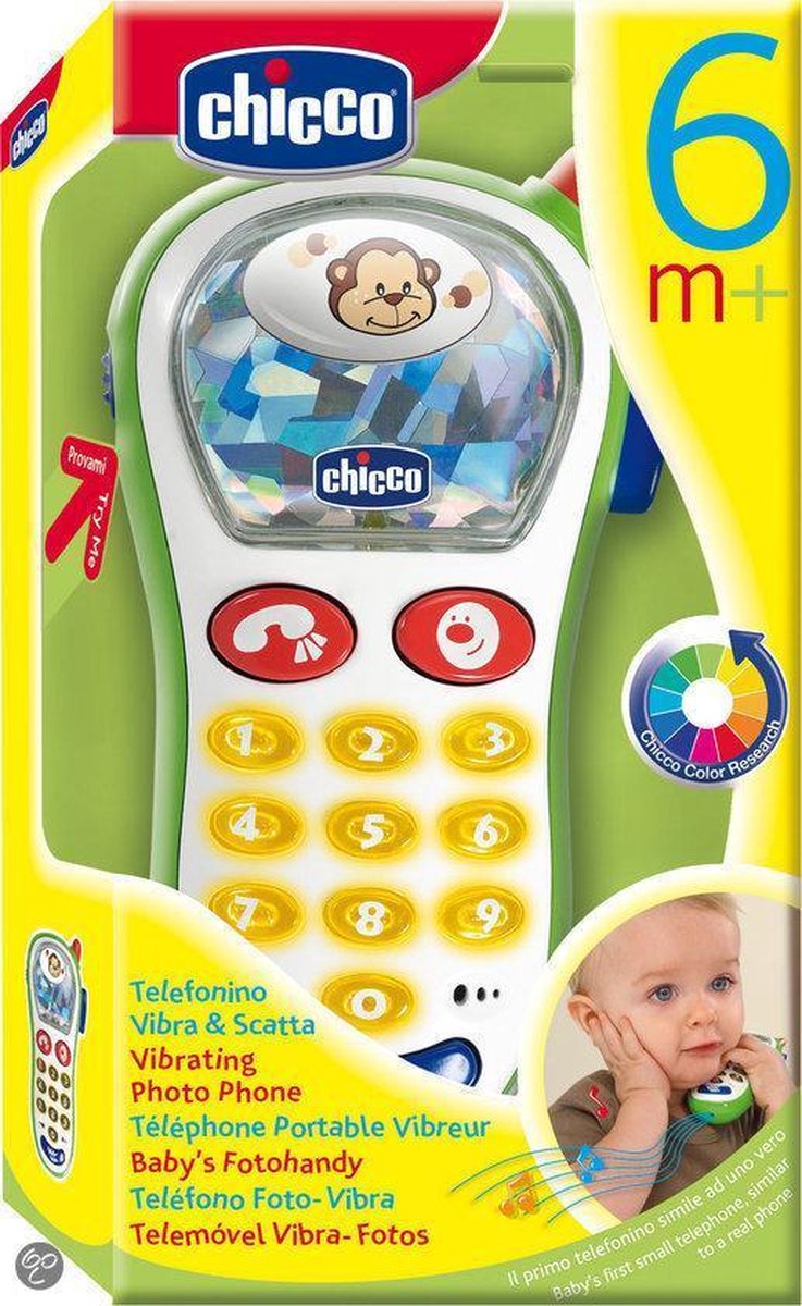 Chicco - Rammelaar - Baby Fototelefoon