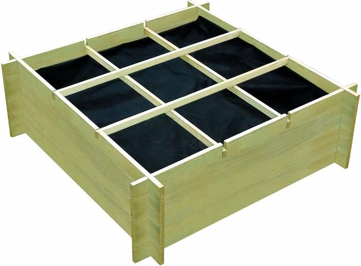 Vidaxl Plantenbak 120x120x40 Cm Ge??mpregneerd Grenenhout - Bruin