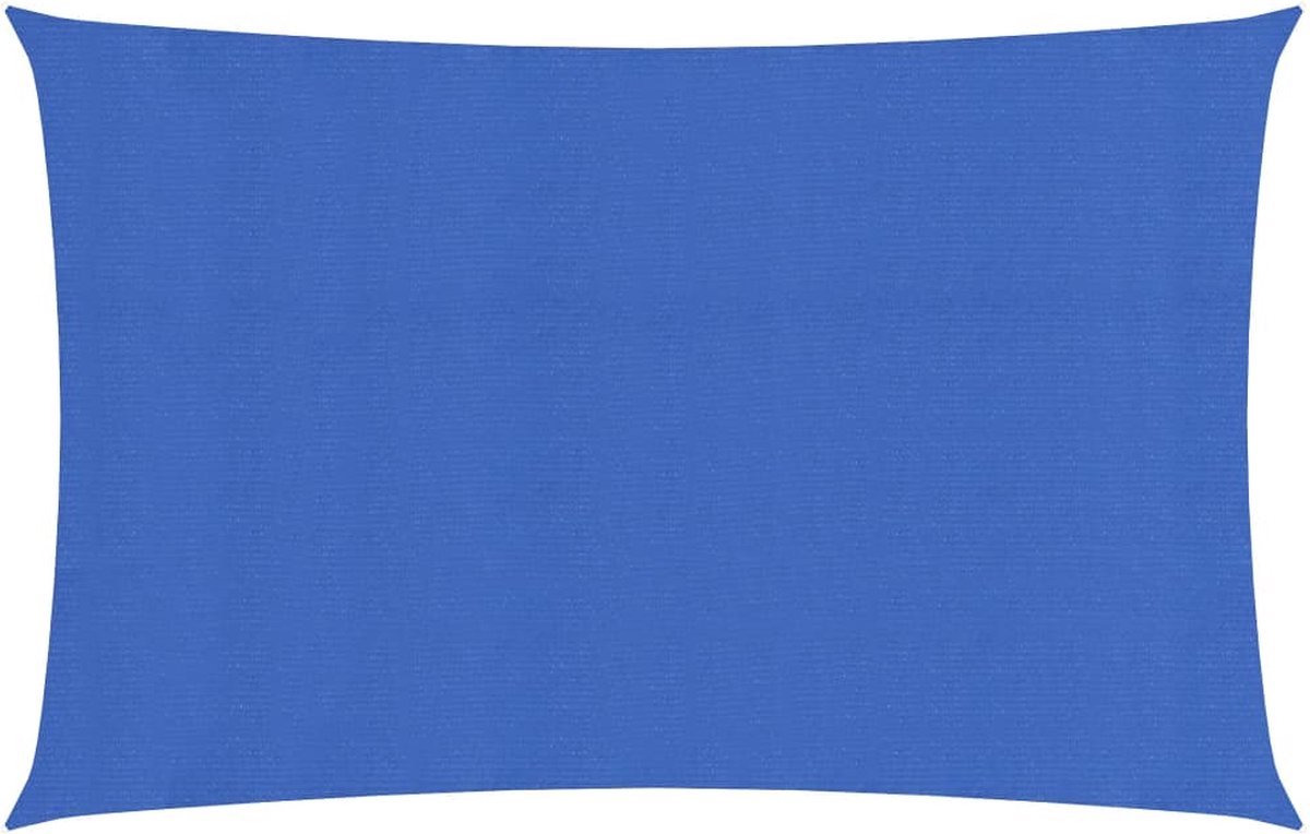 Vidaxl Zonnezeil 160 G/m² 2x5 M Hdpe - Blauw