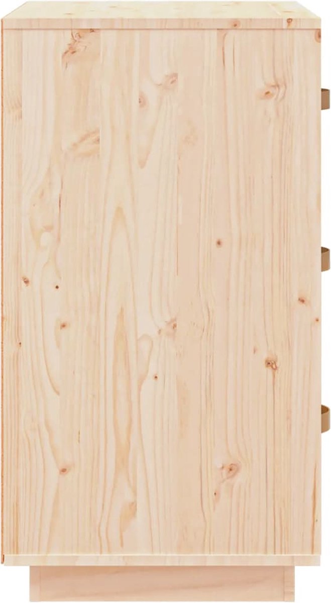 Vidaxl Nachtkastje 40x40x75 Cm Massief Grenenhout - Bruin