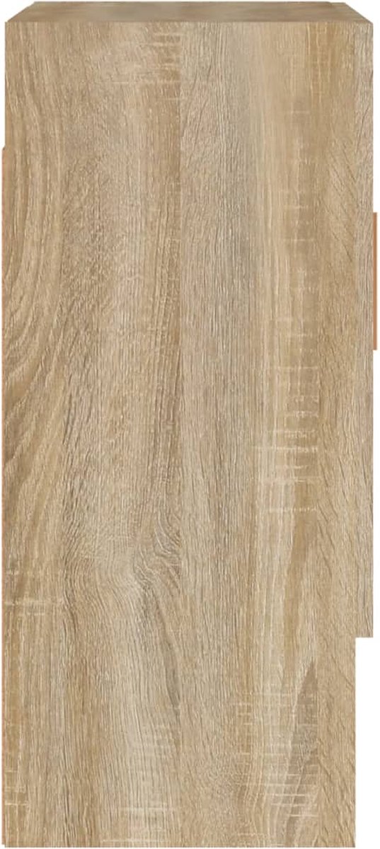 Vidaxl Wandkast 60x31x70 Cm Bewerkt Hout Sonoma Eikenkleurig - Bruin