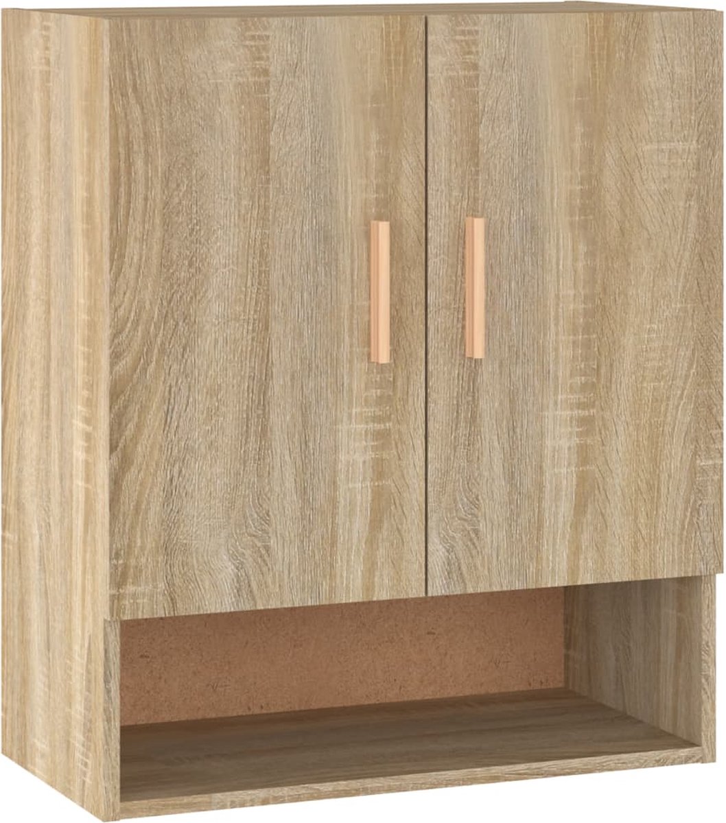Vidaxl Wandkast 60x31x70 Cm Bewerkt Hout Sonoma Eikenkleurig - Bruin