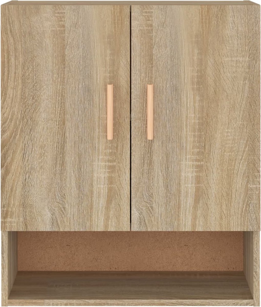 Vidaxl Wandkast 60x31x70 Cm Bewerkt Hout Sonoma Eikenkleurig - Bruin