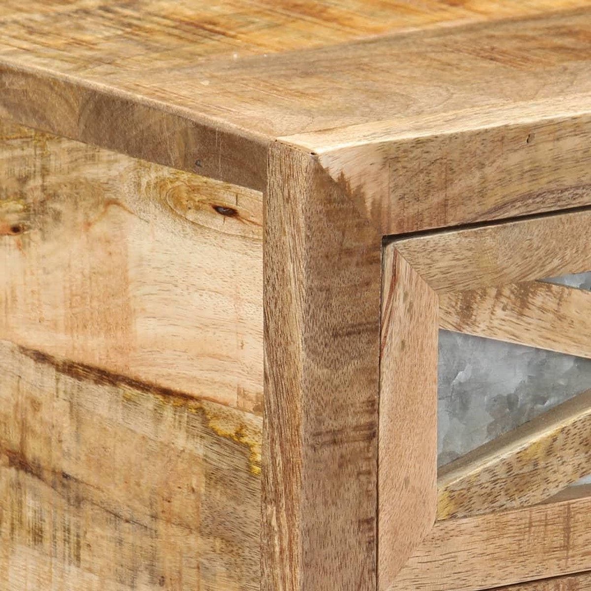 Vidaxl Wandtafel 110x30x76 Cm Massief Mangohout - Bruin