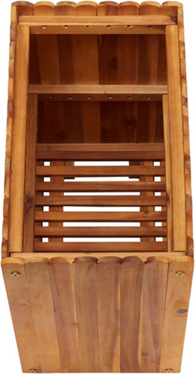 Vidaxl Plantenbak Verhoogd 50x30x50 Cm Massief Acaciahout - Bruin