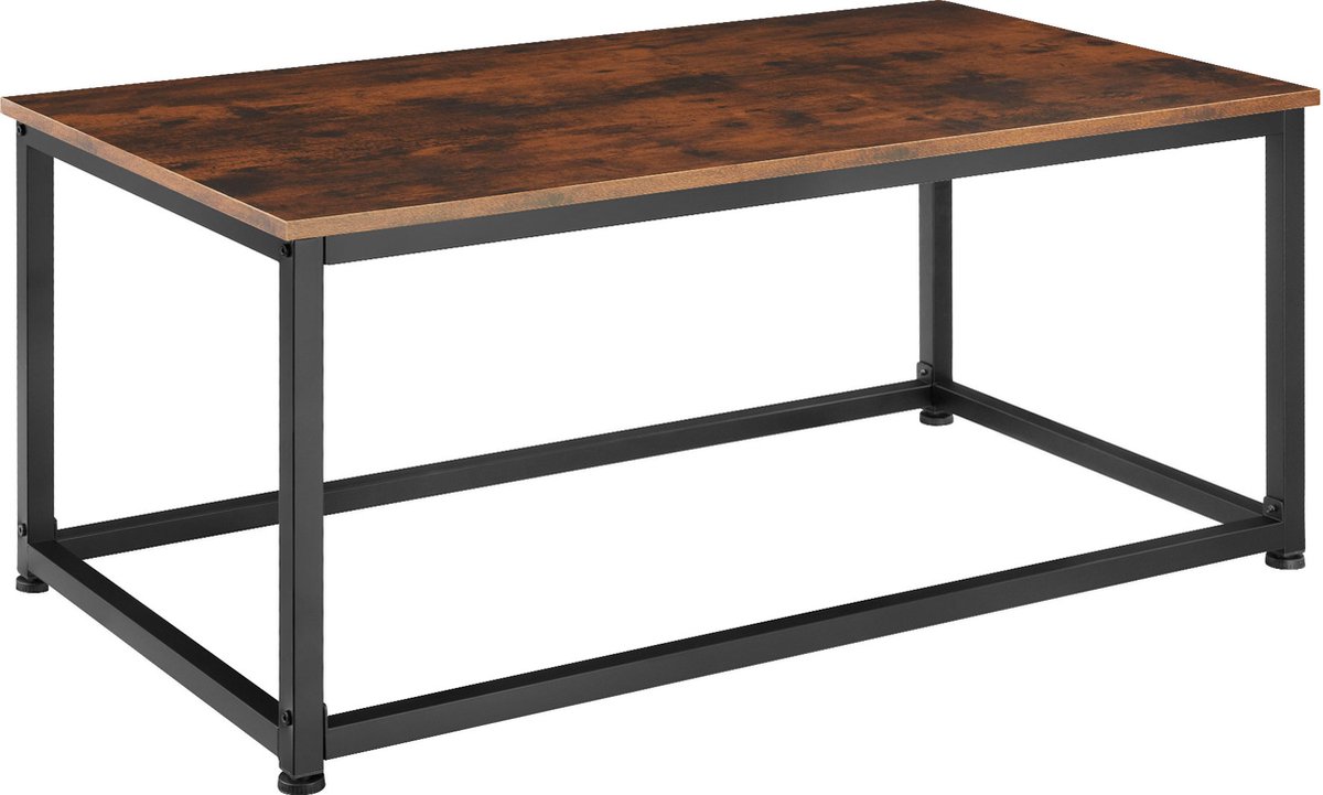 Tectake - Salontafel Lynch Industrieel Donker - 100 X 55 X 45,5 Cm - 404449 - Bruin