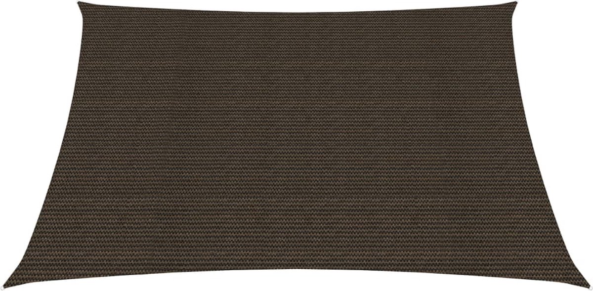 Vidaxl Zonnezeil 160 G/m² 4x4 M Hdpe - Bruin