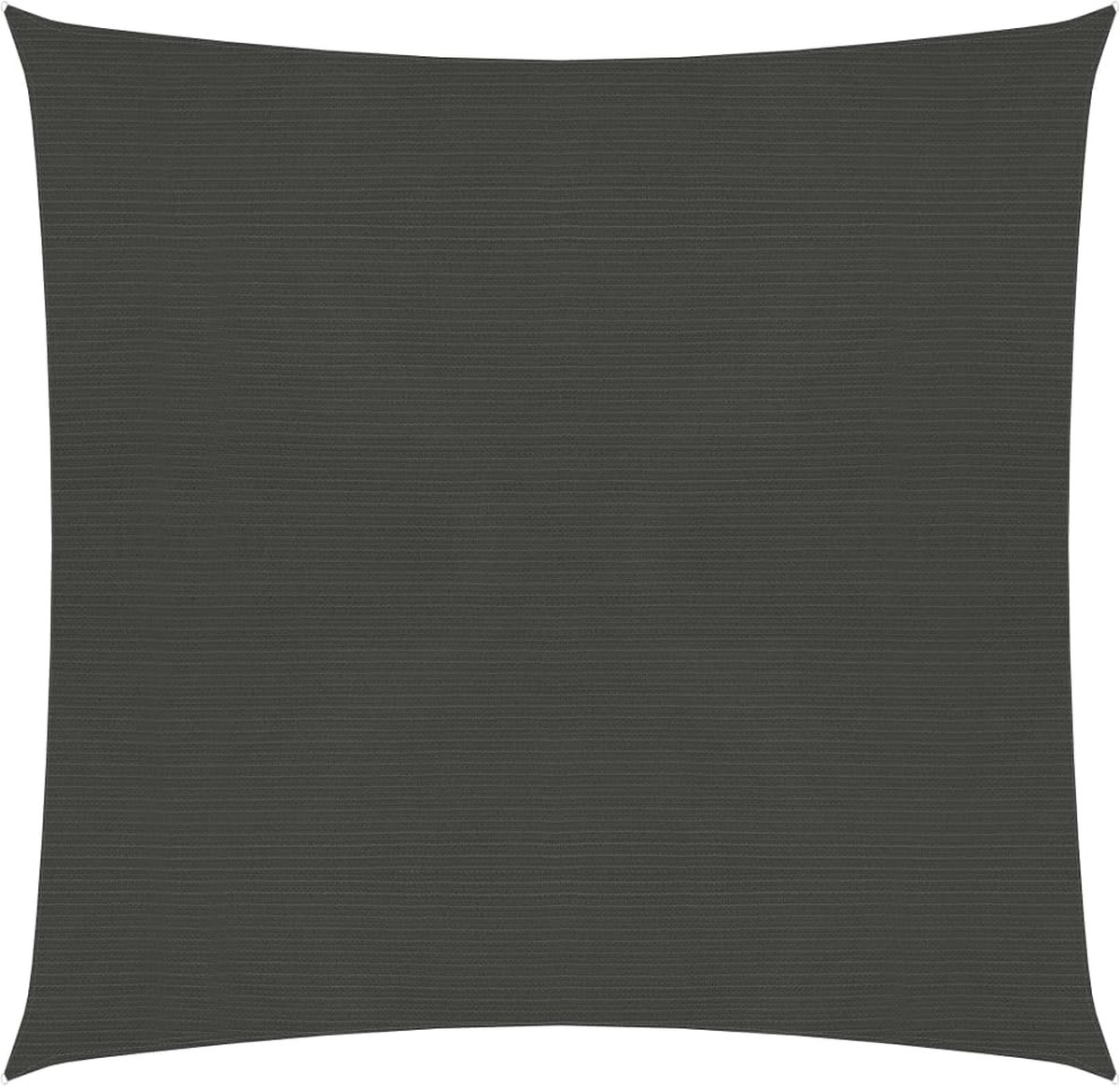 Vidaxl Zonnezeil 160 G/m² 3x3 M Hdpe Antracietkleurig