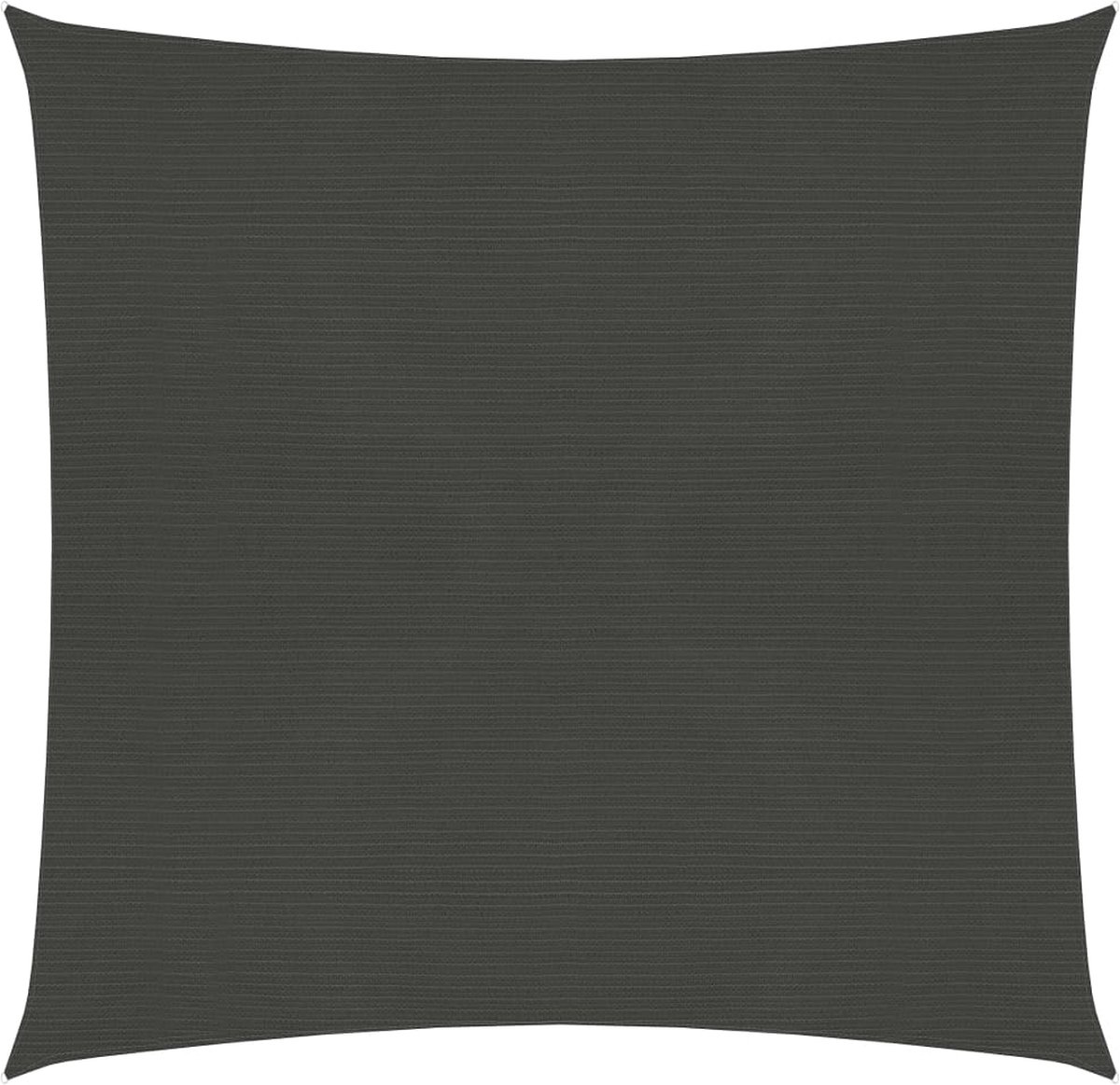 Vidaxl Zonnezeil 160 G/m² 3x3 M Hdpe Antracietkleurig