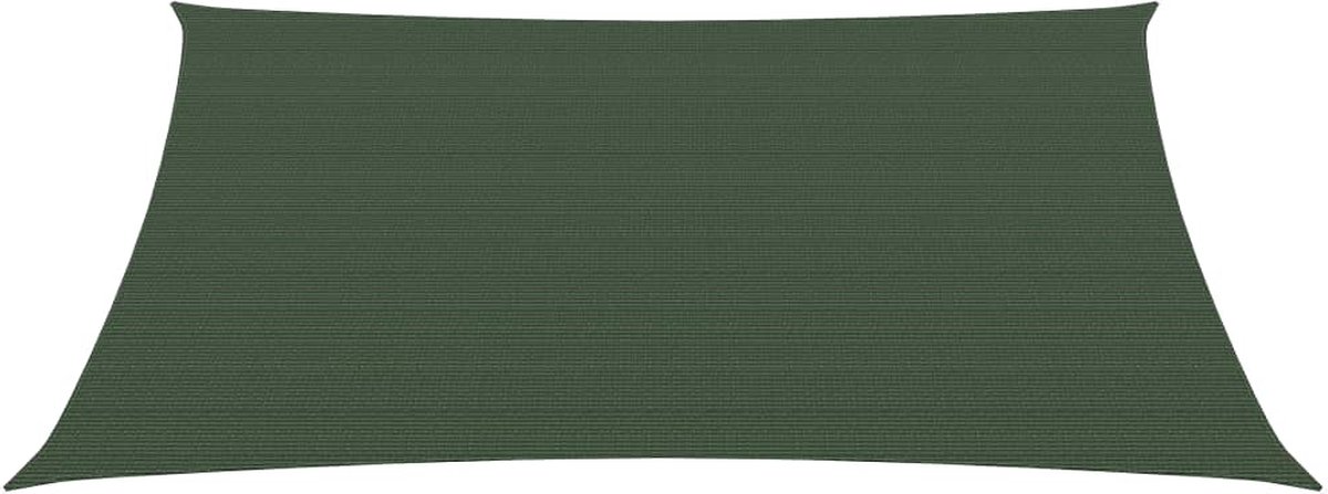 Vidaxl Zonnezeil 160 G/m² 3/4x2 M Hdpe Donker - Groen