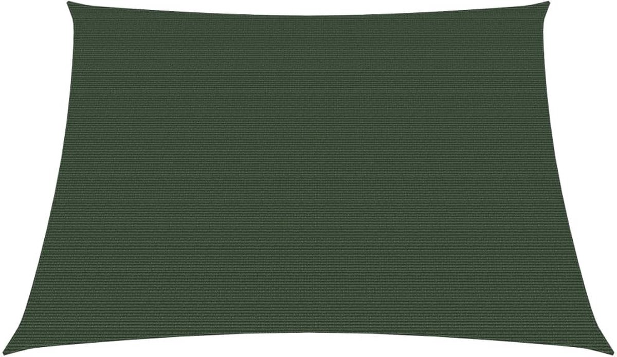 Vidaxl Zonnezeil 160 G/m² 3/4x2 M Hdpe Donker - Groen