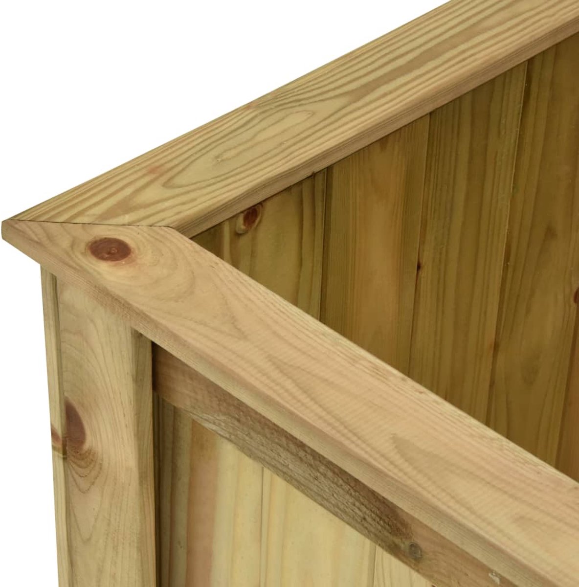 Vidaxl Plantenbak Verhoogd 100x50x50 Cm Ge??mpregneerd Grenenhout - Bruin