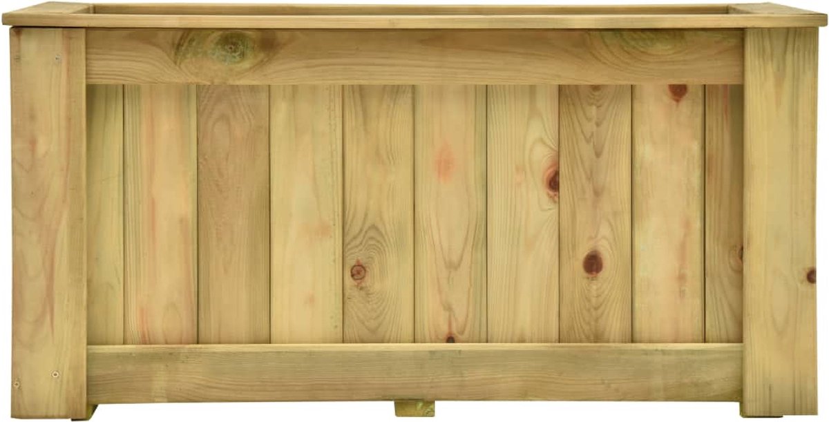 Vidaxl Plantenbak Verhoogd 100x50x50 Cm Ge??mpregneerd Grenenhout - Bruin