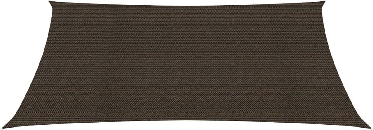 Vidaxl Zonnezeil 160 G/m² 3,5x4,5 M Hdpe - Bruin