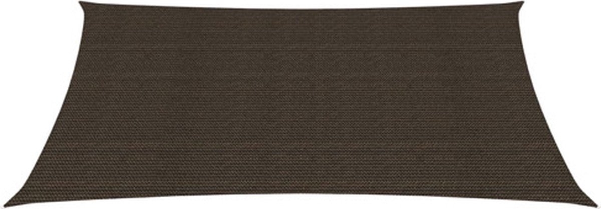 Vidaxl Zonnezeil 160 G/m² 3,5x4,5 M Hdpe - Bruin
