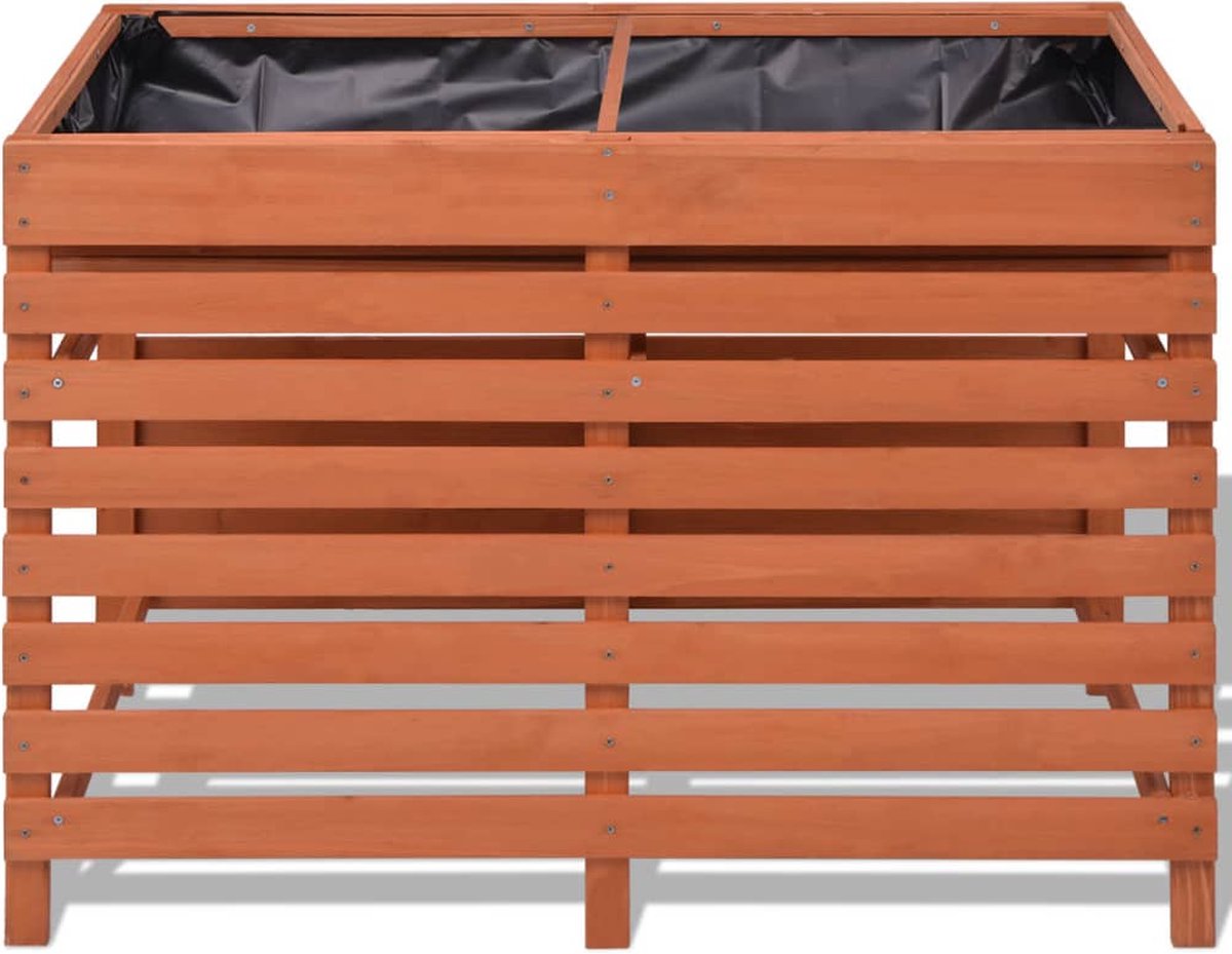 Vidaxl Plantenbak 100x50x71 Cm Hout - Bruin