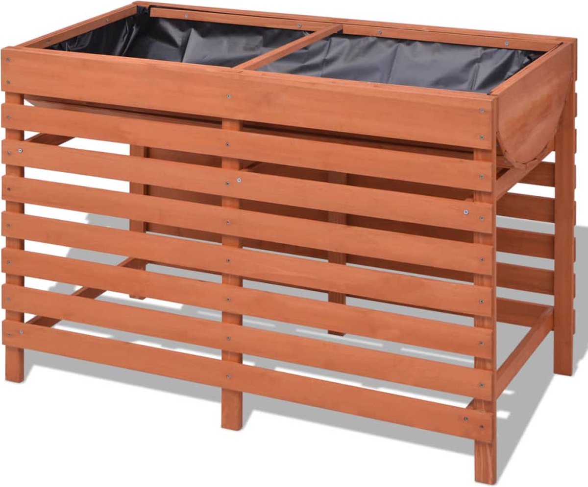 Vidaxl Plantenbak 100x50x71 Cm Hout - Bruin